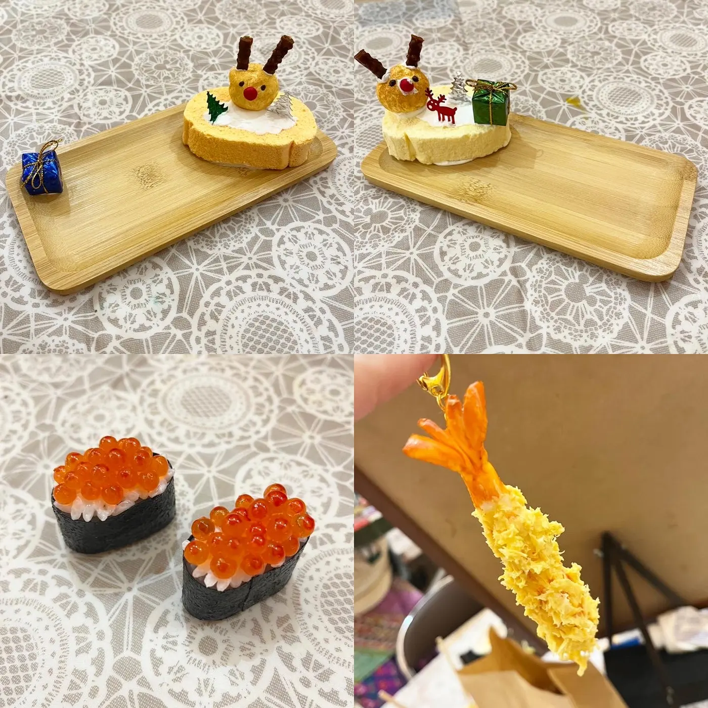 ミニチュアの寿司とえび天